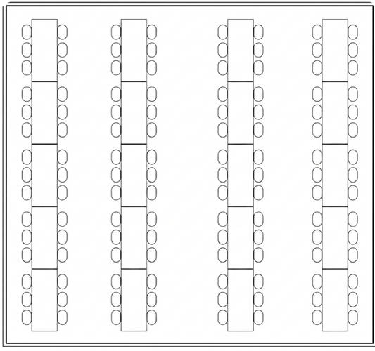 10 x 10 meter - Opptil 120 personer