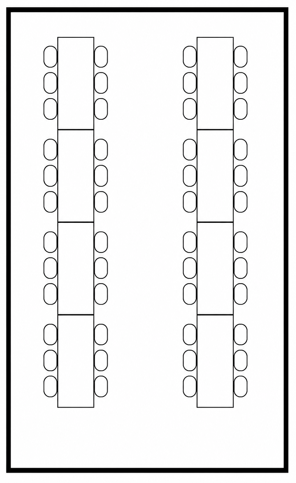5 x 8 meter - Opptil 48 personer
